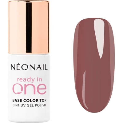 NEONAIL Ready In One 3in1 UV Gel Polish гел лак за нокти с диамантен прах цвят 07 One Mocha Brown 7.2ml