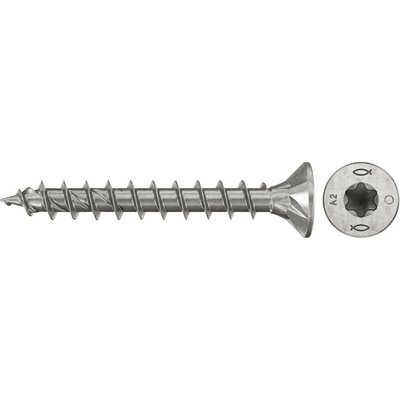 Fischer 574066 šrouby do dřevotřísky 4.5 mm 30 mm TX Nerezová ocel 200 ks