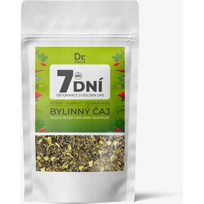 Golden Life Detoxikační čaj 7 dní bylinný blend pro očistu a vitalitu 14 g