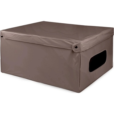 Compactor SMART 4 skládací úložná krabice s víkem taupe PVC 50 x 40 x 25 cm
