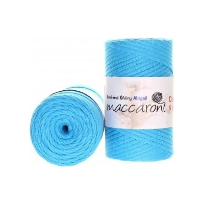 Maccaroni Šňůry Abigail 5mm - 606 tyrkysová