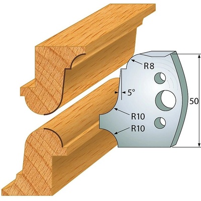 IGM profil 557 - pár nožů 50x4mm SP