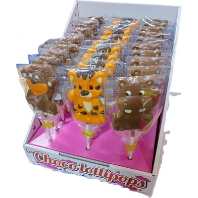 T-Severka Čokoládová lízátka Safari 30 x 25 g