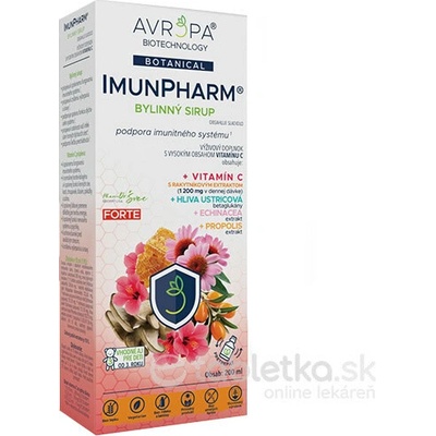 Avropa ImunPharm Forte bylinný sirup 200 ml