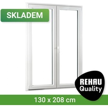 SKLADOVÁ-OKNA REHAU Smartline+ 130 x 208 cm Bílá