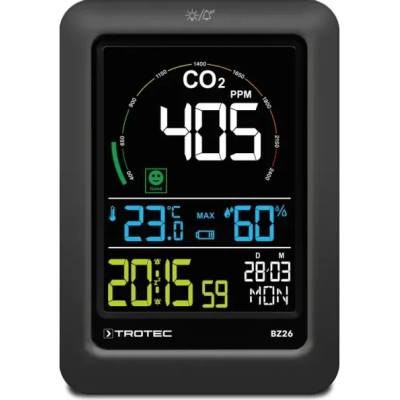 Trotec CO2 монитор Trotec BZ26/ 400-5000 ppm/ температура и влажност (3510205055)