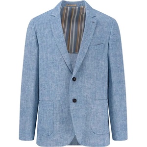 Fynch hatton Сако Fynch hatton Linen Herringbone blazer - Blue (Summer Breeze)