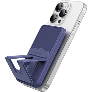  AmazingThing Thunder Pro Stand Magnetic Wireless Power Bank 5000 mAh 22.5W - преносима външна батерия с USB-C порт и безжично зареждане с MagSafe (син)