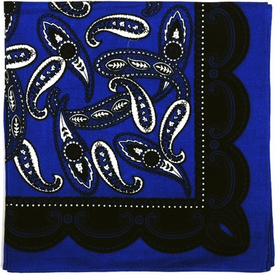 Fosco šatka bandana Pattern modrá čierna