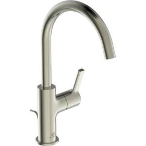 Ideal Standard Висок смесител за умивалник Ideal Standard Atelier Joy със сребрист Pop-Up клапан Silver Storm (BC777GN)