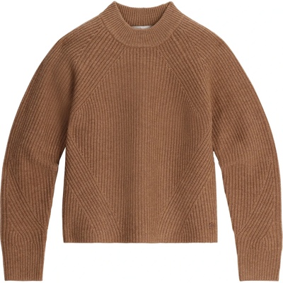 Royal Robbins Дамски вълнен пуловер Royal robbins Women's Rockcraft Mock Neck Merino jumper - Tawny Htr - размер XL (105-6802-0314)