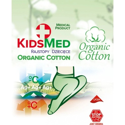 detské pančuchy KidsMed organická bavlna Sivá tmavá