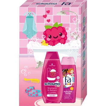 Fa & Schauma Kids Girl sprchoý gel 250 ml + šampon na vlasy 400 ml dárková sada