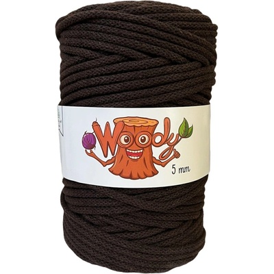 Woody Crafts Woody 5 mm – Tmavě hnědá (50m)