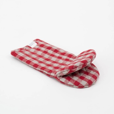 Linen Tales Ленена ръкавица за фурна Red Gingham - Linen Tales (LT-OM-1S-RNCH)