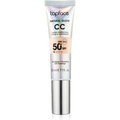 Topface CC make-up krém s SPF50 Natural Glow 01 Cool Beige 30 ml