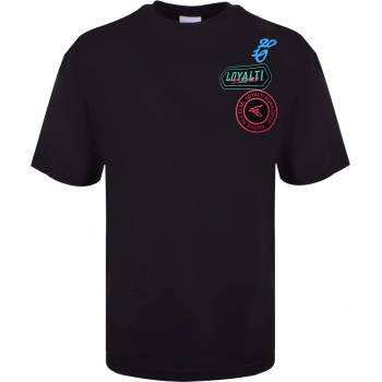 Loyalti Тениска Loyalti Men's Neon Badge Regular Fit T-Shirt - Black