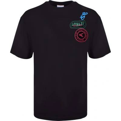 Loyalti Тениска Loyalti Men's Neon Badge Regular Fit T-Shirt - Black