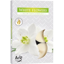 Bispol Aura White Flowers 6 ks