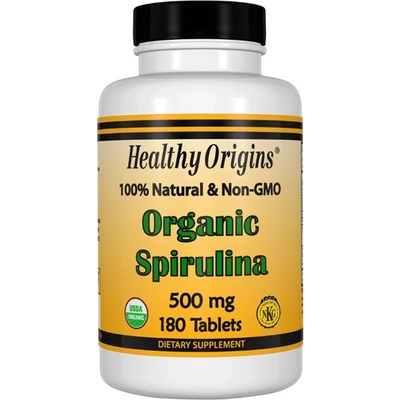 Healthy Origins Organic Spirulina, 500 mg, 180 таблетки, Healthy Origins (88235 HO)