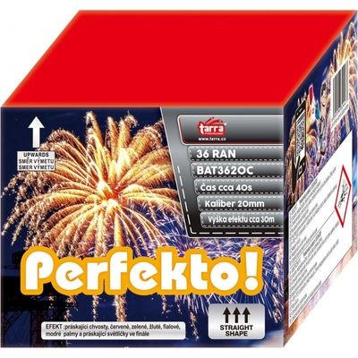Ohňostroj Baterie výmetlic PERFEKTO ! 36 ran 12 1 Čína BAT3620C