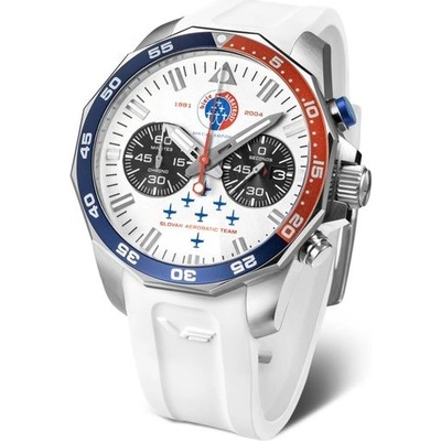 Vostok Europe 6S21/225A474-C Bílý silikonový řemínek