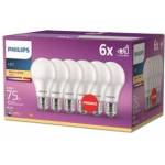 Philips LED Classic E27 6-er Pack (75 W) - 8720169324671