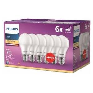 Philips LED Classic E27 6-er Pack (75 W) - 8720169324671