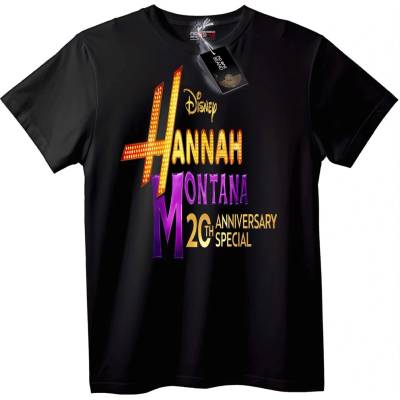 NOONEBRAND Тениска Hannah Montana 20-годишнина - 2XL, White