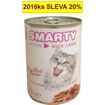Smarty Cat Kitten Jahňacie chunks 410 g