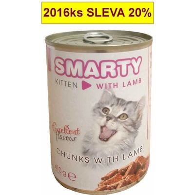Smarty Cat Kitten Jahňacie chunks 410 g
