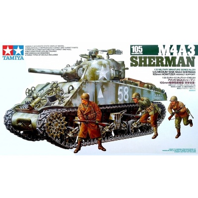 Tamiya M4A3 Sherman 105mm 1:35
