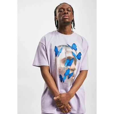 Mister Tee Тениска Le Papillon Oversize Tee lilac XXLUB-MT1899-00145 - Тъмносив, размер XS