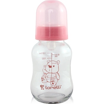 Baby Care Стъклено шише Lorelli - 120 ml, Blush Pink (10200610003)