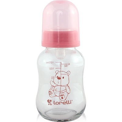 Baby Care Стъклено шише Lorelli - 120 ml, Blush Pink (10200610003)