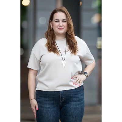 Tričko s krátkým rukávem Anne šedá