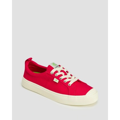 Cariuma dámské vonočasové boty OCA Low Red Canvas Sneaker