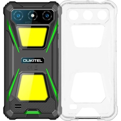 OUKITEL Калъф с протектор за Oukitel G5 - мек TPU удароустойчив калъф, прозрачен или черен