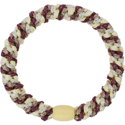 KKNEKKI Gumička do vlasů Kknekki Mix Grape Yellow, hnědá barva, textil