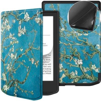 Vsetkonamobil 114795 ART Zaklápacie puzdro pre PocketBook 619 Verse Lite APRICOT BLOSSOM