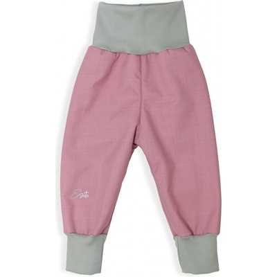 Esito Rostoucí softshellové kalhoty s beránkem Antique pink růžová