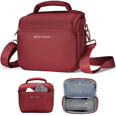 K&F Concept Чанта Sling Bag Small Crossbody (Red) - KF13.179V9