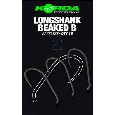 KORDA Longshank Beaked Barbless vel.2 10 ks