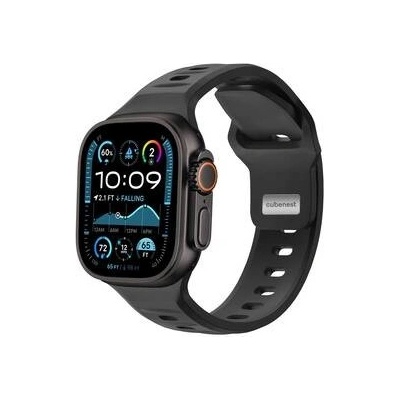 CubeNest Premium Silikon Sport na Apple Watch 42/44/45/Ultra 49 mm černý B01R001LBK