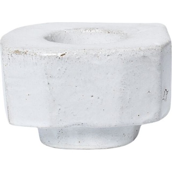 ferm LIVING Свещник за класическа свещ Kurinu бял (1104270065)