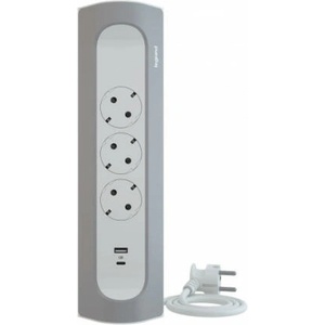 Legrand 3 Plug + 2 USB 1 m (694502)