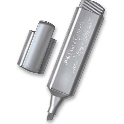 Faber-Castell 154661 Zvýrazňovač Textliner 46 Metallic metalický stříbrný