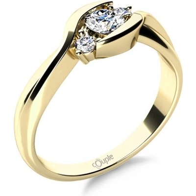 Couple zásnubní prsten Laura žluté zlato se zirkony 585 68 1 4258.0Z00.0.55.001