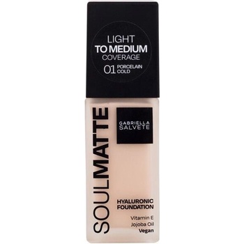 Gabriella Salvete SoulMatte dlhotrvajúci make-up s matným efektom 01 Porcelain Cold 30 ml