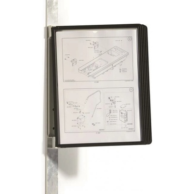DURABLE Nástenný držiak magnetický VARIO s 5 panelmi čierny